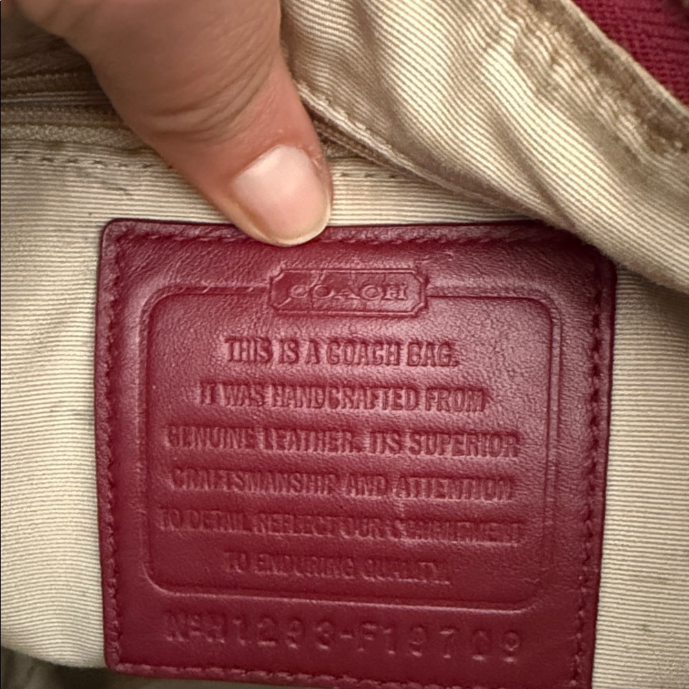 Coach Burgundy Crossbody Bag - Picture 8 of 10